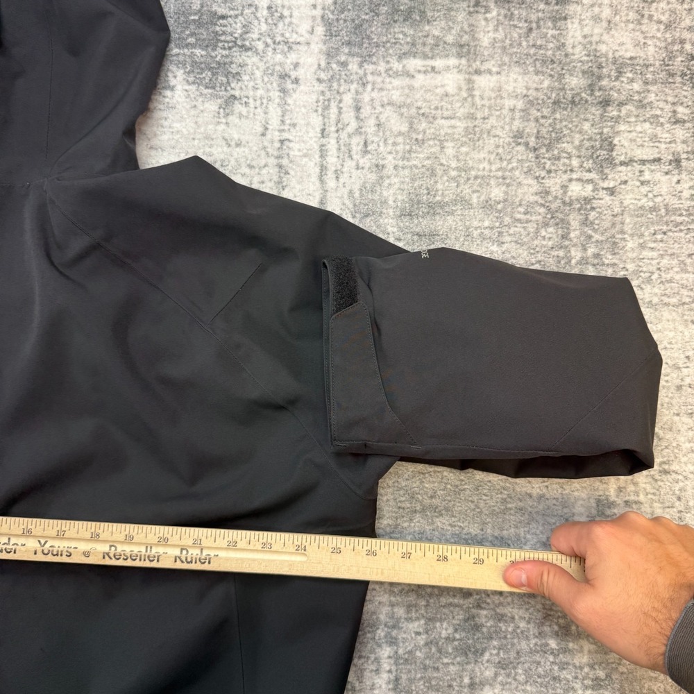 Eddie Bauer Jacket Womens 2X Black Weatheredge Plus Waterproof Hood Rain Wind - Picture 11 of 12